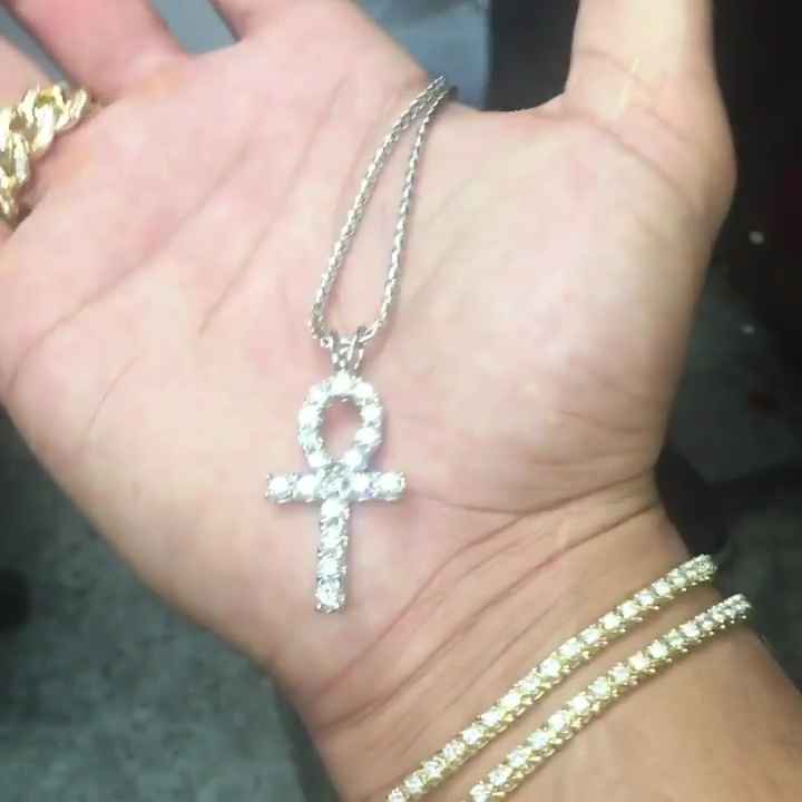 Ankh Diamond Cross